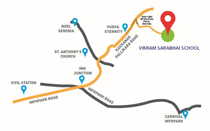 VSS Kochi map